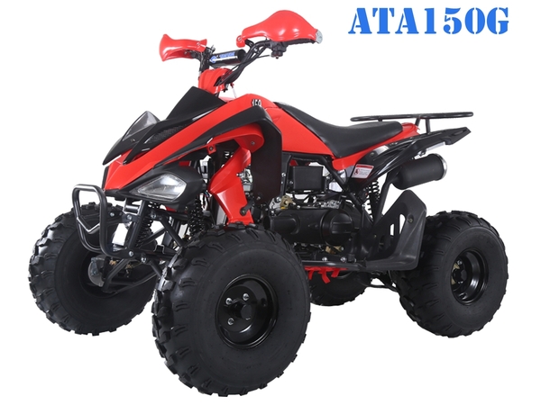 50cc, Sport Body, Automatic w/ Reverse, Electric Start, Front Drums, Rear Disc, Rear Rack